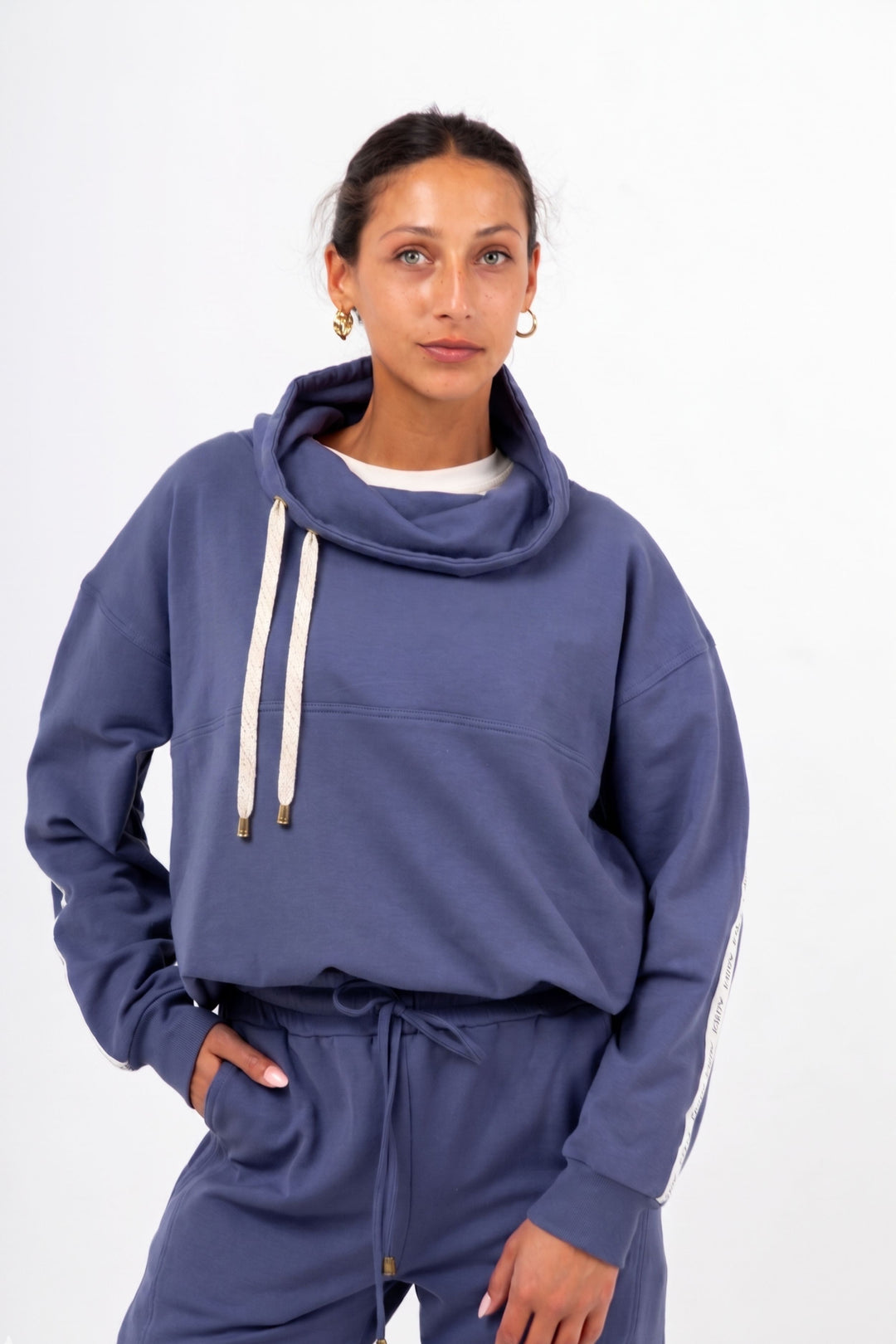Paula Track Top Denim Blue