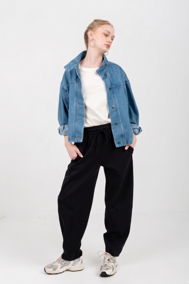 Tiffany Barrel Pants Black