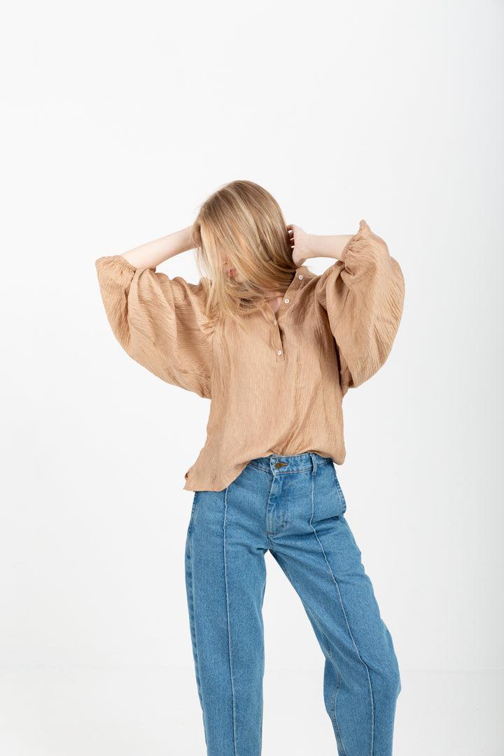 Amy Blouse Camel