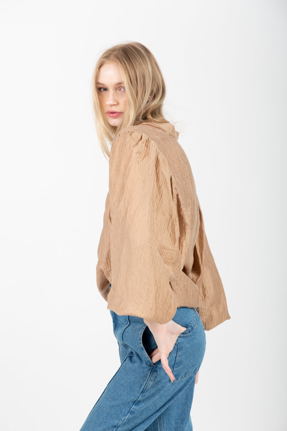 Amy Blouse Camel