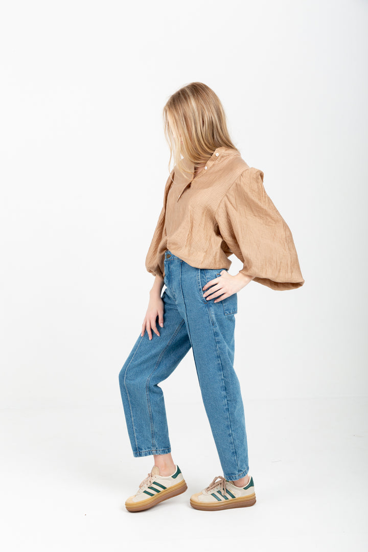 Amy Blouse Camel