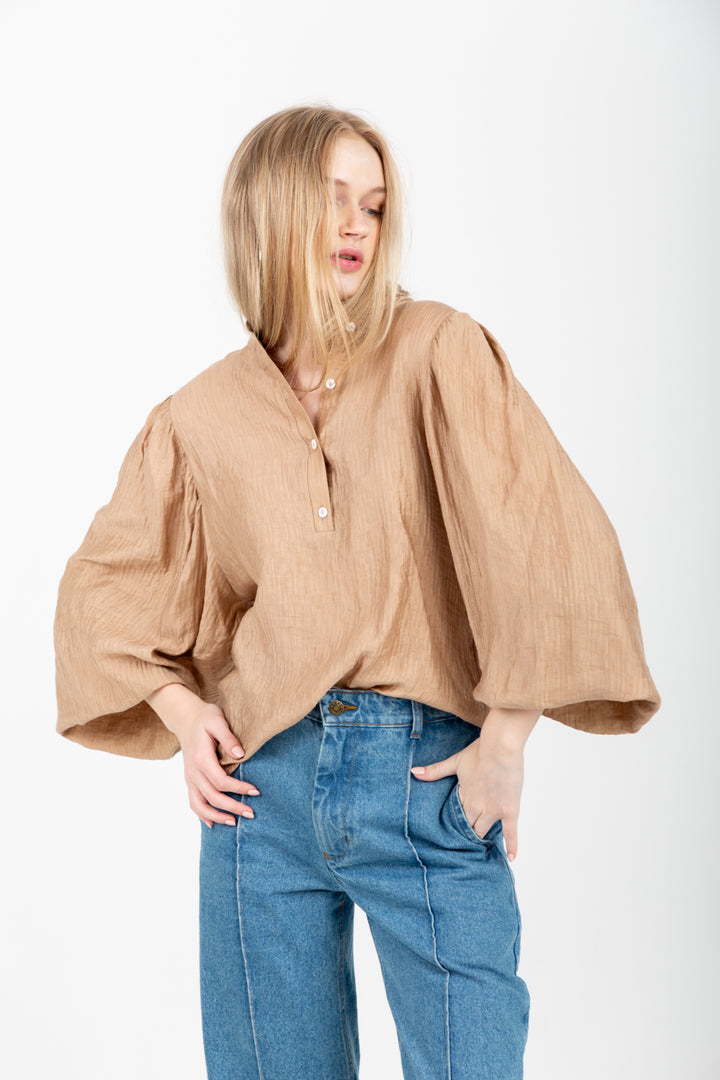Amy Blouse Camel