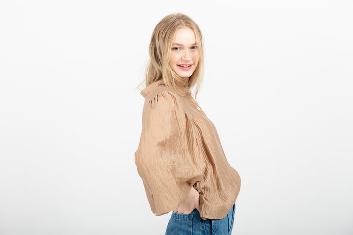 Amy Blouse Camel