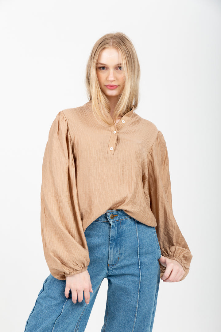 Amy Blouse Camel