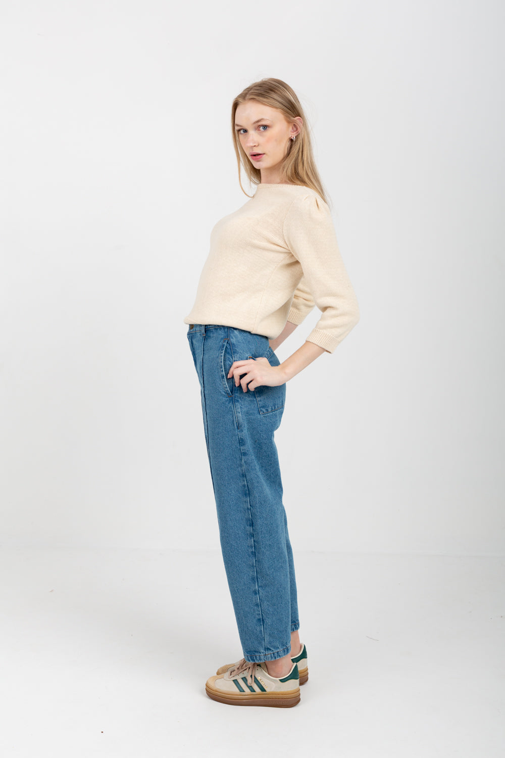 Tracey V-Knit Natural