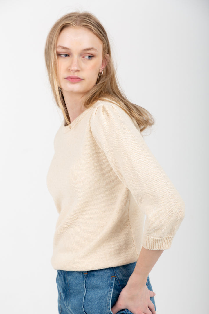 Tracey V-Knit Natural