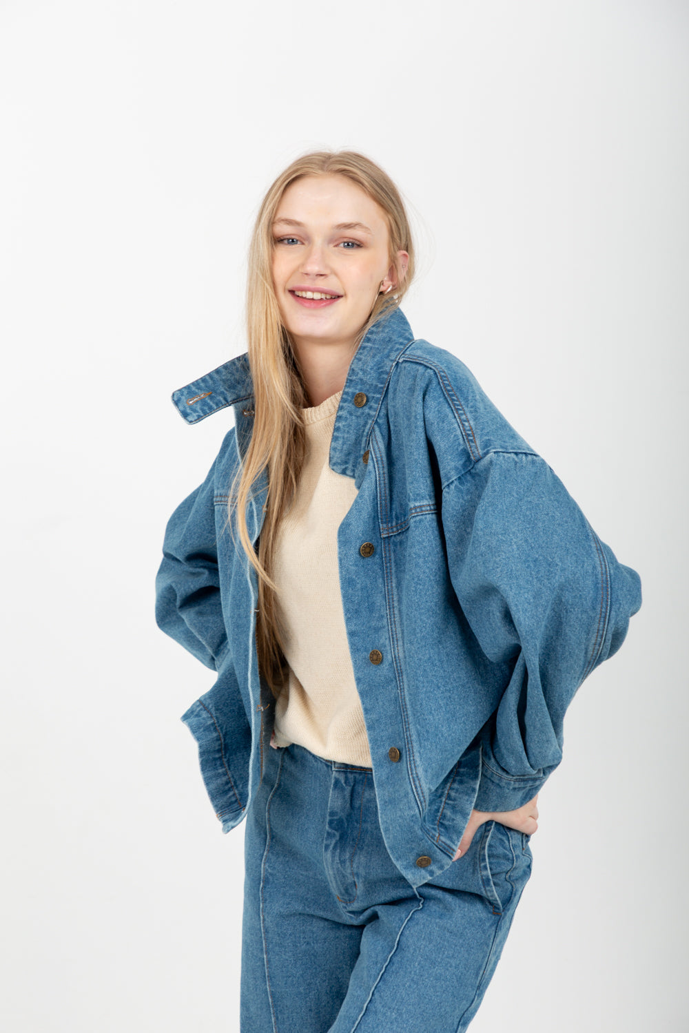 Springsteen Denim Jacket-JACKETS-Kindacollection-Kinda