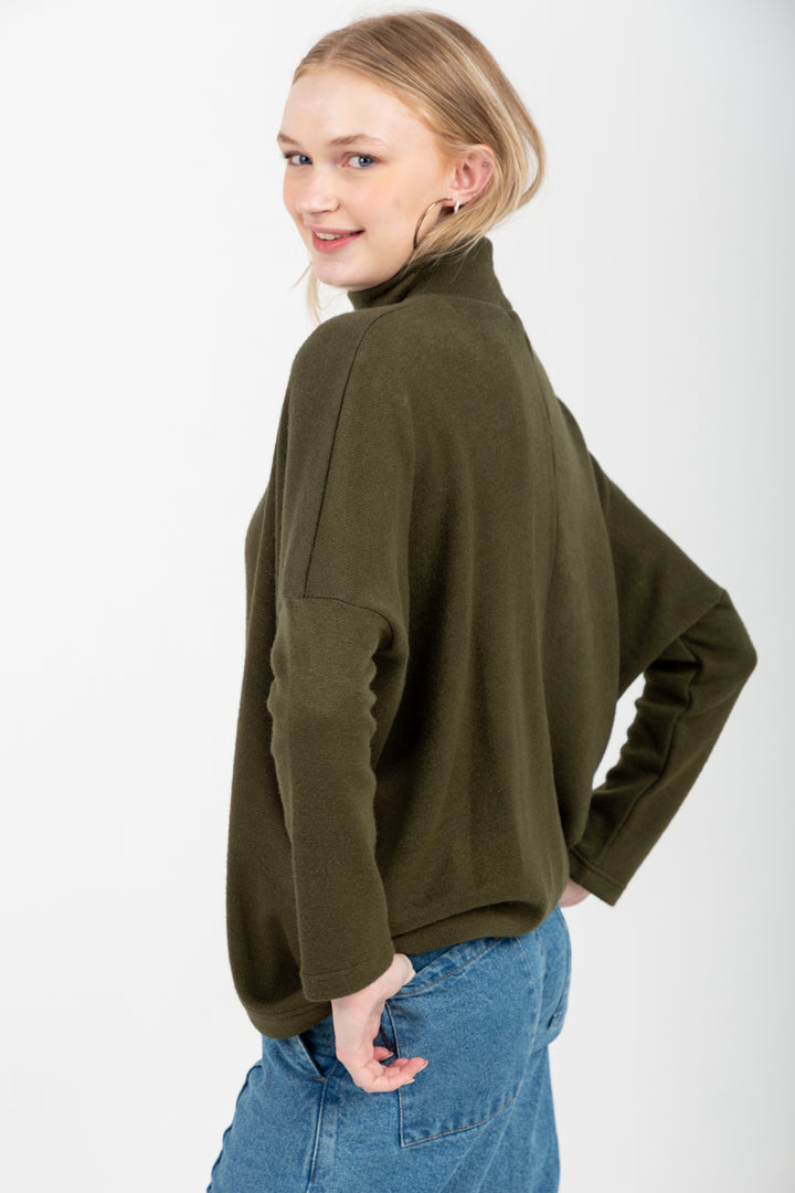 Demi Top Khaki-TOPS-Kindacollection-Kinda