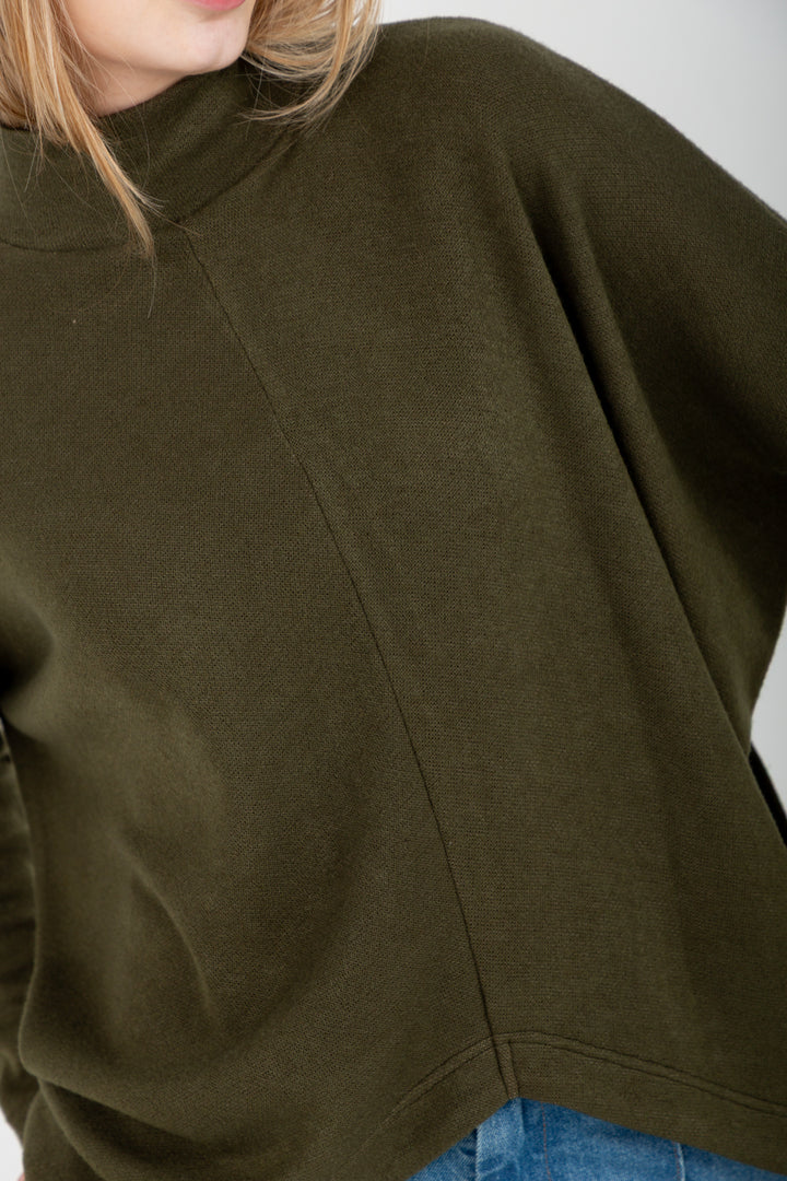Demi Top Khaki-TOPS-Kindacollection-Kinda