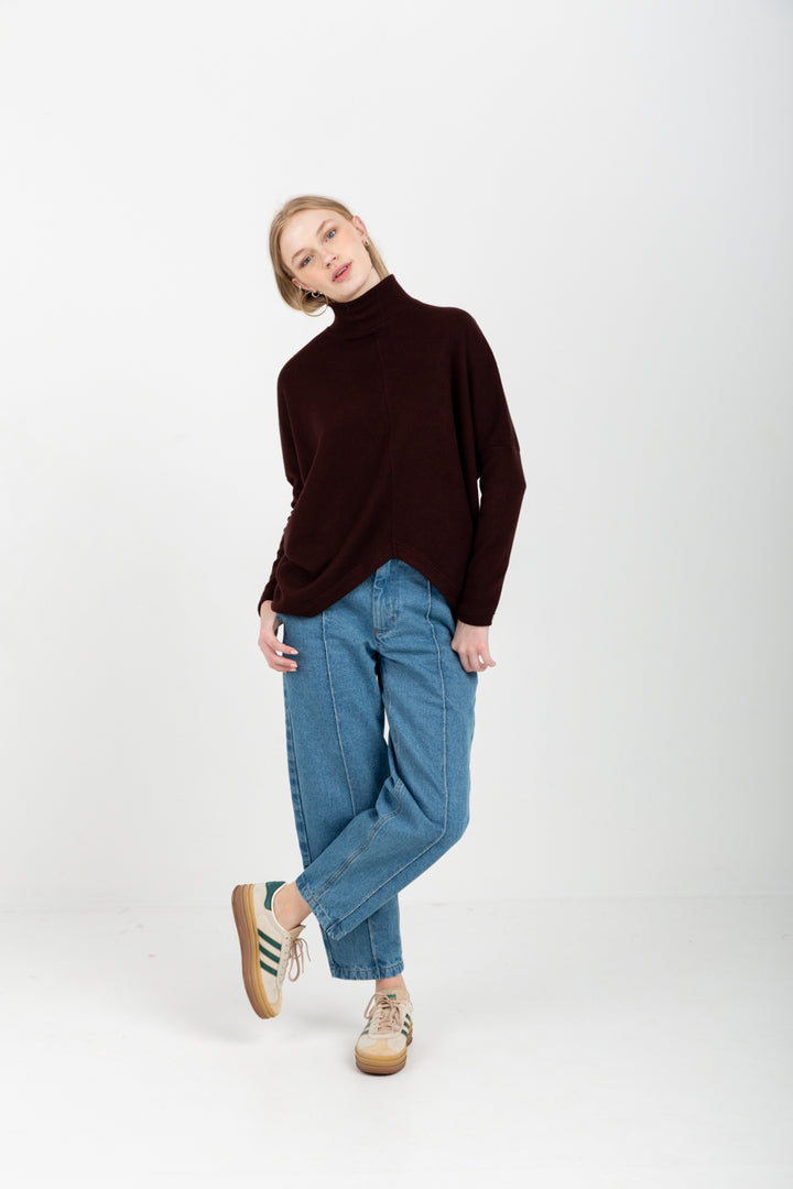 Demi Top Chocolate-TOPS-Kindacollection-Kinda