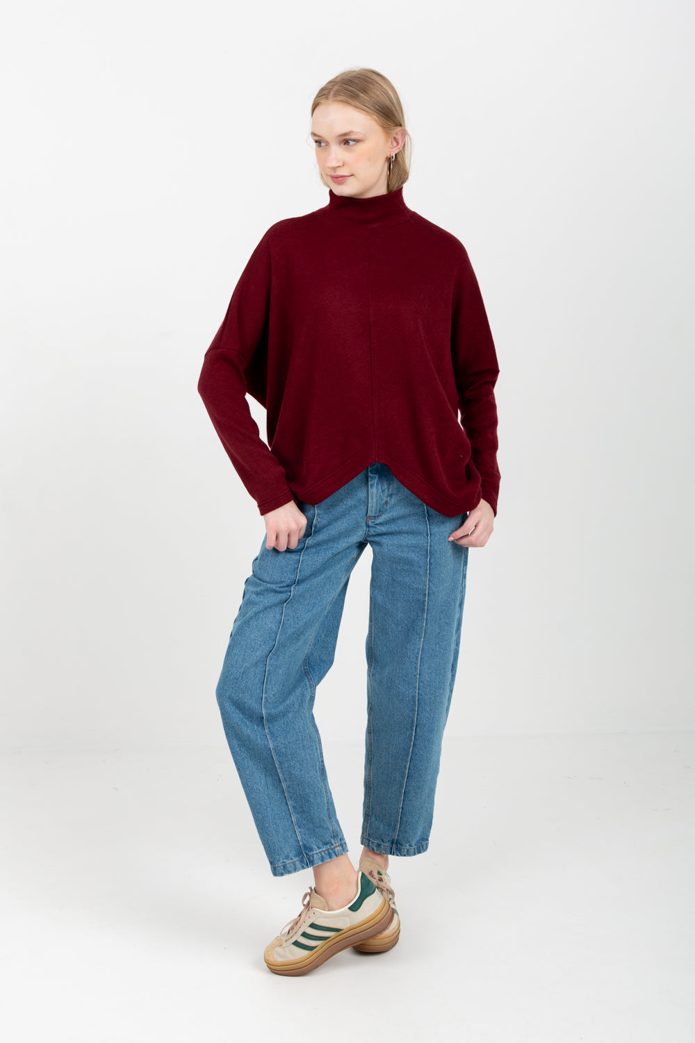 Demi Top Burgundy-TOPS-Kindacollection-Kinda