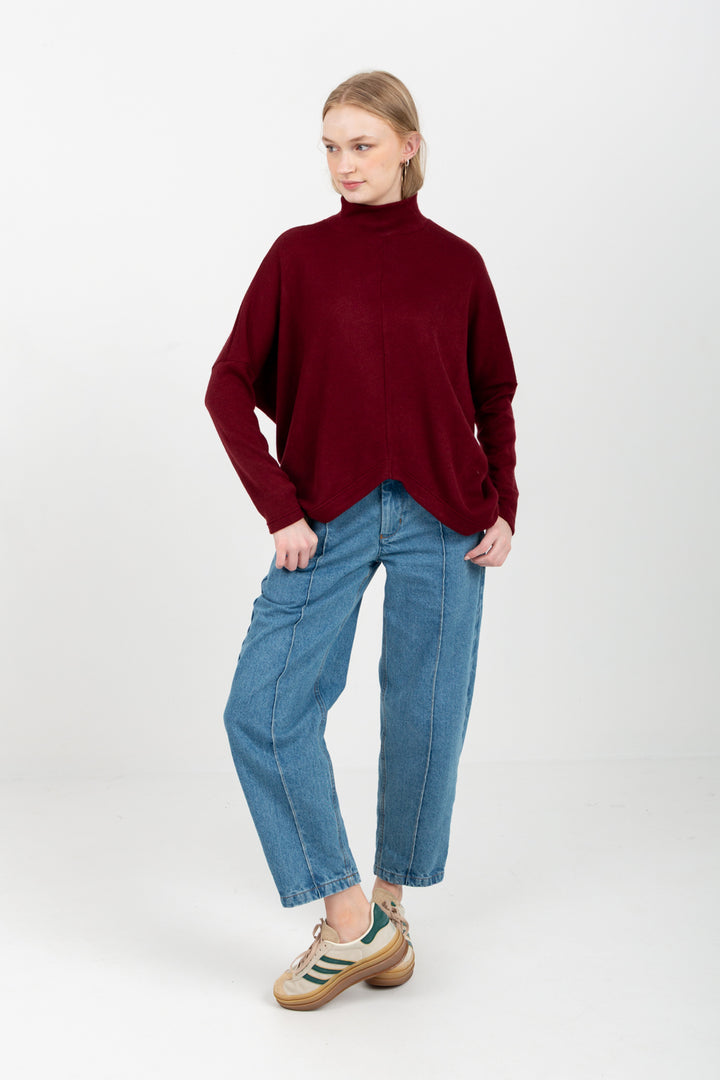 Demi Top Burgundy-TOPS-Kindacollection-Kinda