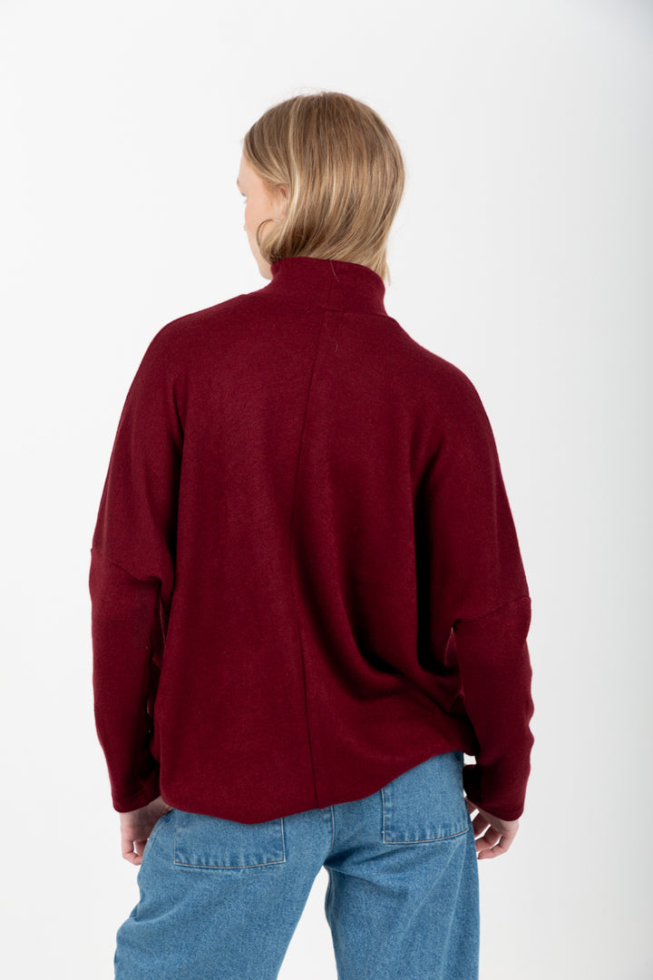 Demi Top Burgundy-TOPS-Kindacollection-Kinda