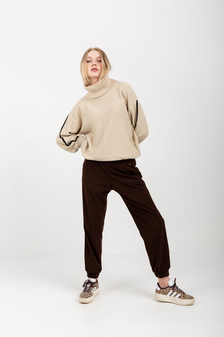 Gorge Pants Chocolate Corduroy-PANTS-kindacollection-Kinda