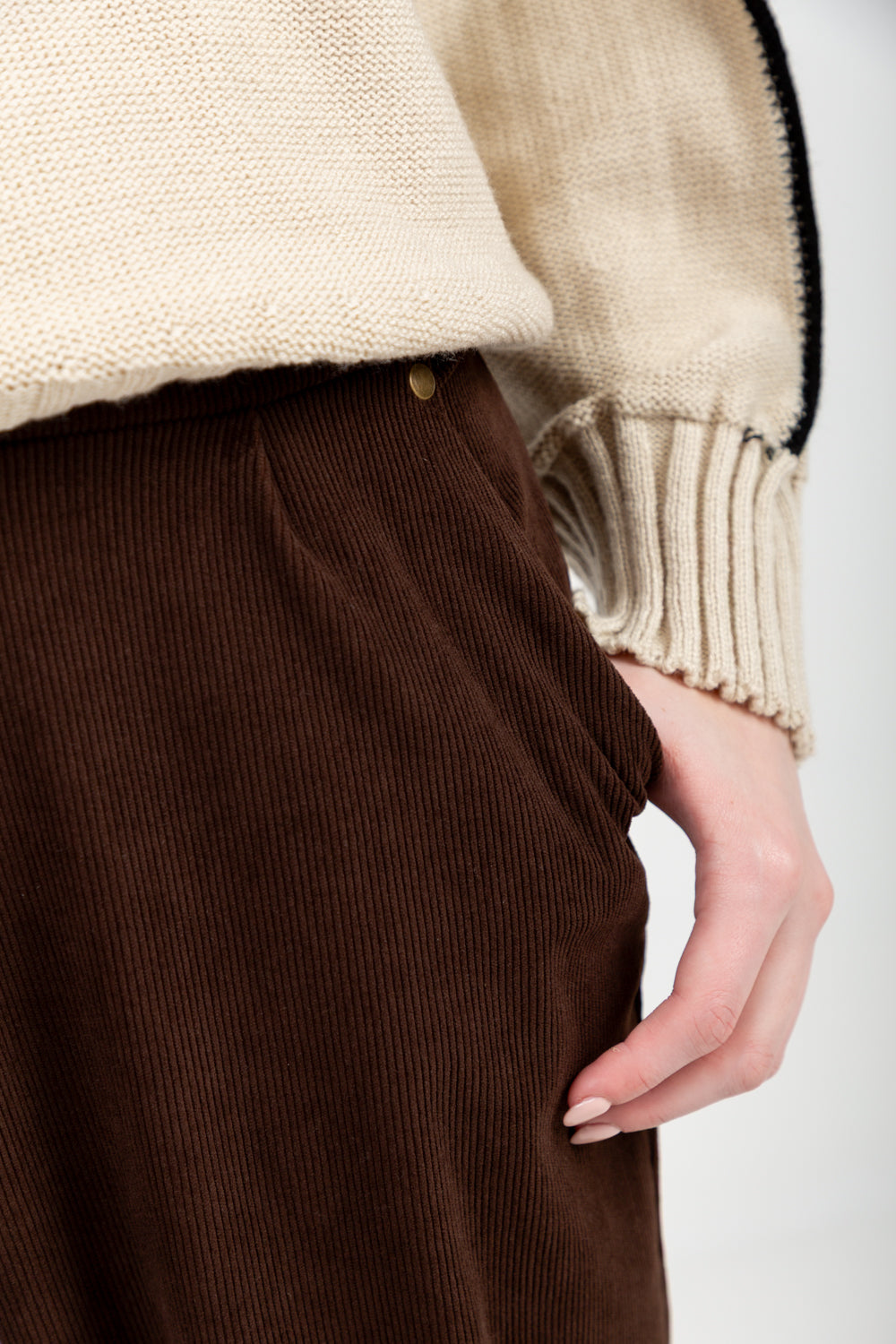 Gorge Pants Chocolate Corduroy-PANTS-kindacollection-Kinda