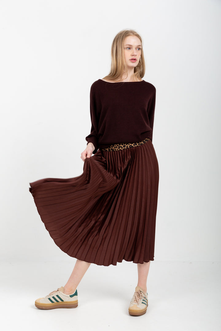 Boatneck Top Chocolate