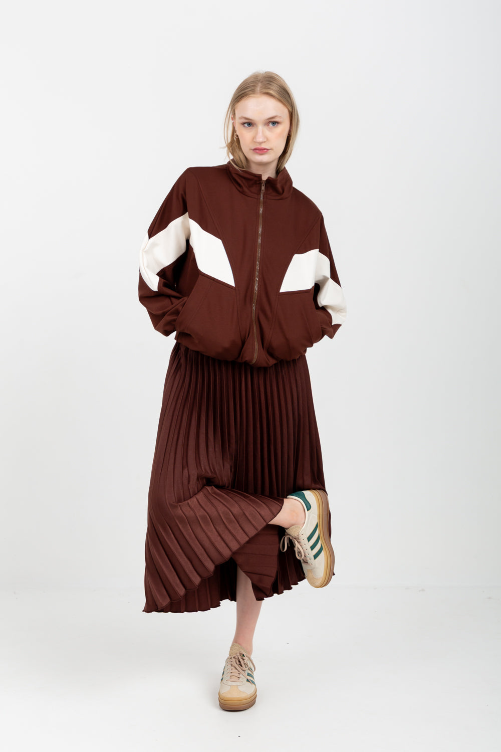 Lauper Jacket Chocolate-TRACK SETS-Kindacollection-Kinda