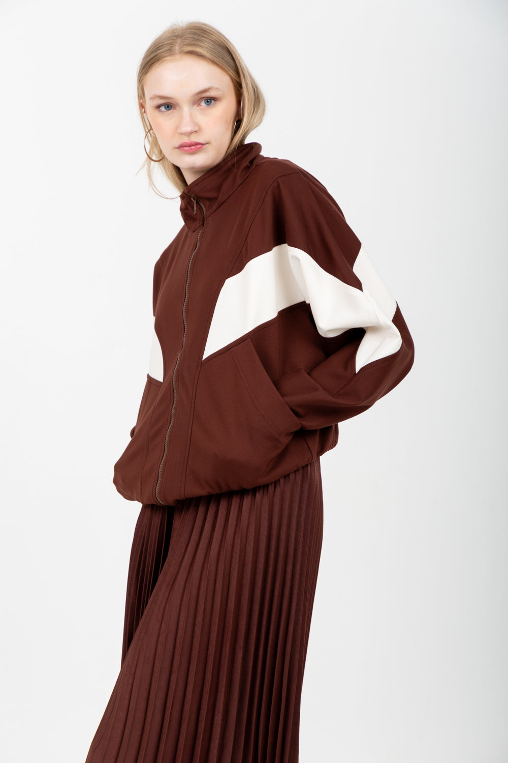 Lauper Jacket Chocolate-TRACK SETS-Kindacollection-Kinda