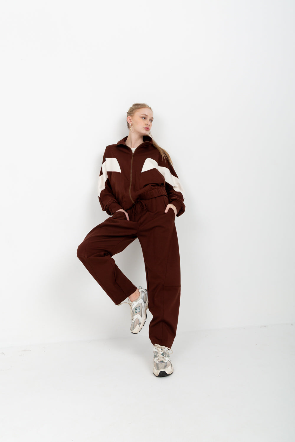 Lauper Jacket Chocolate-TRACK SETS-Kindacollection-Kinda