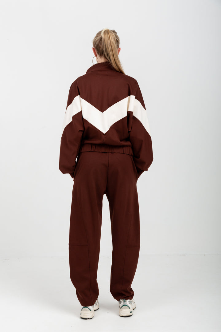 Lauper Jacket Chocolate-TRACK SETS-Kindacollection-Kinda
