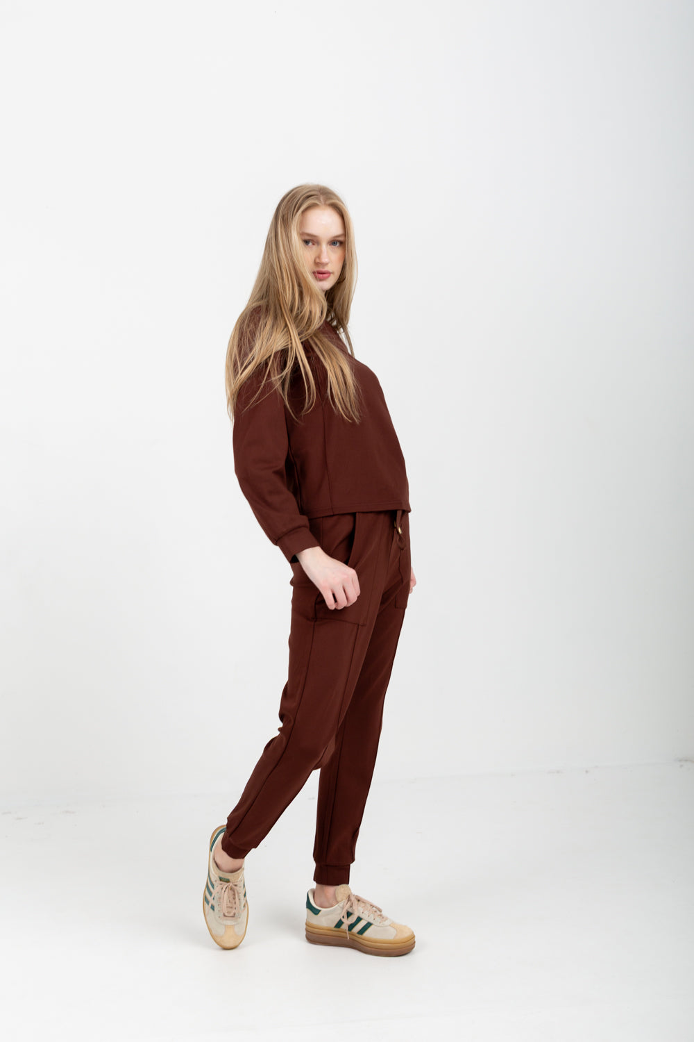 The Track Top Chocolate Brown