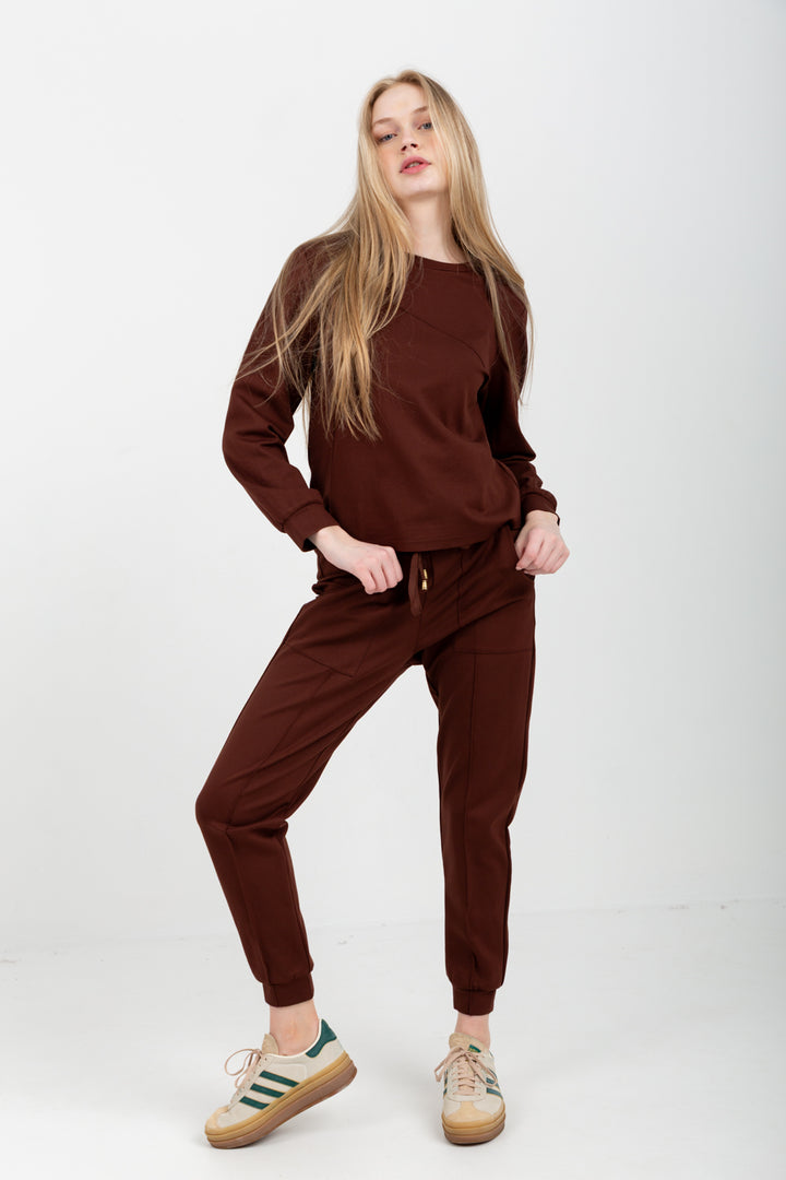 The Track Pants Chocolate Brown