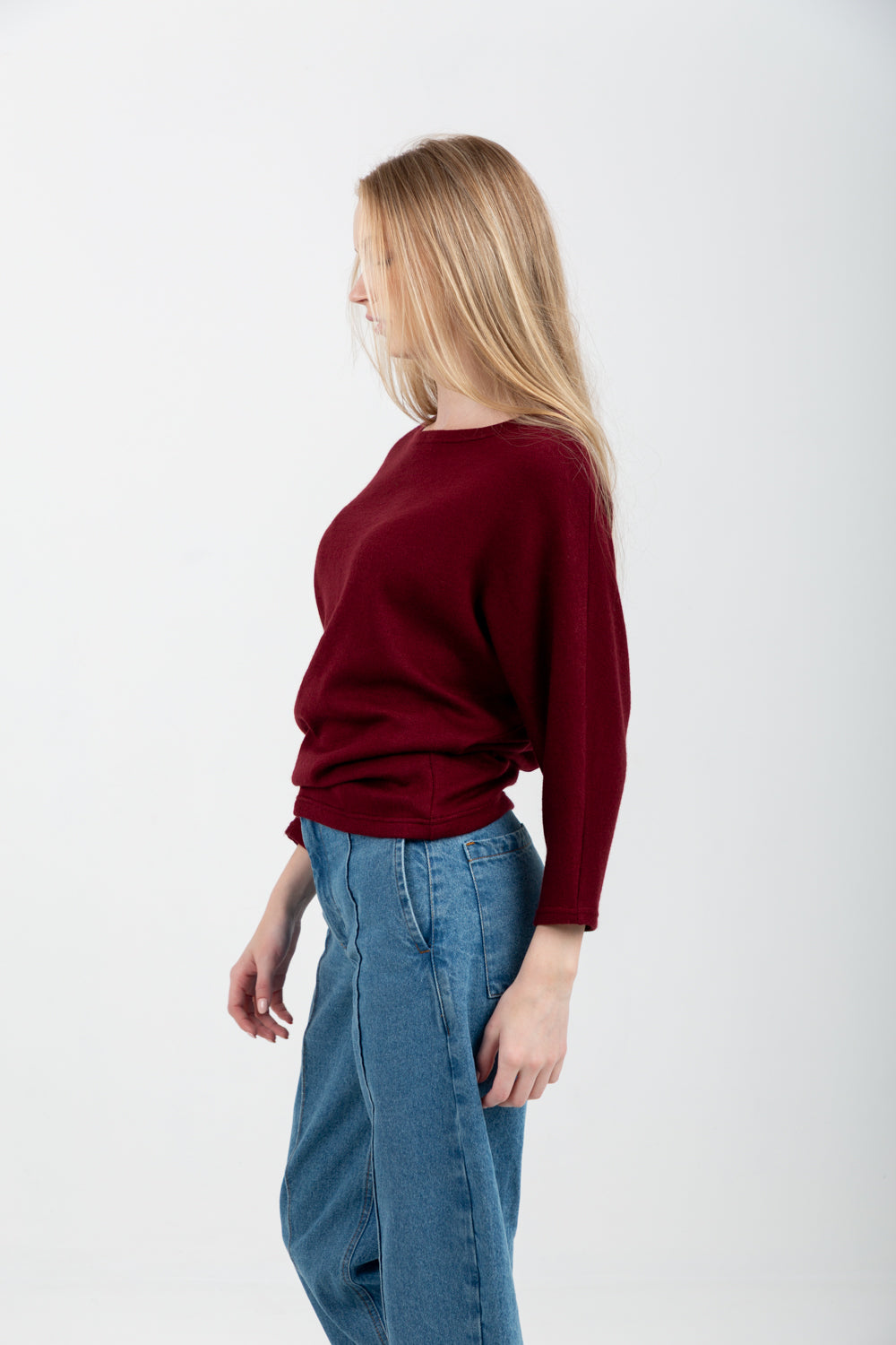 Boatneck Top Burgundy