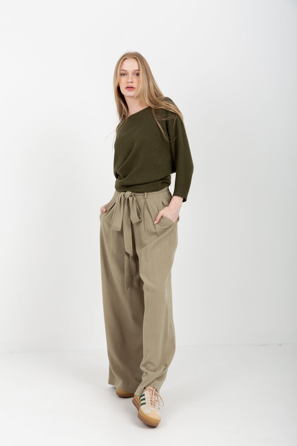 Boatneck Top Khaki