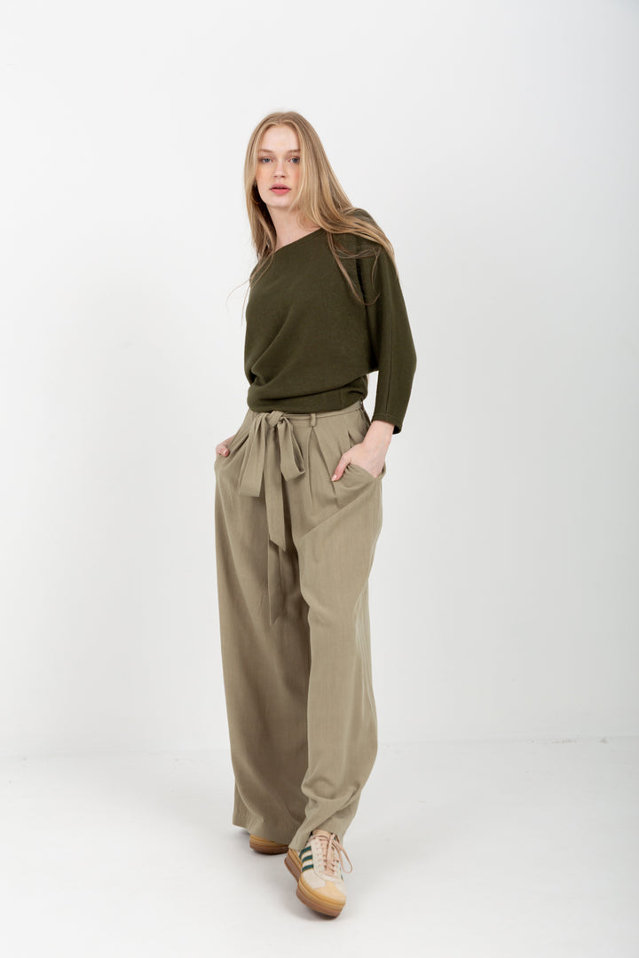 Boatneck Top Khaki