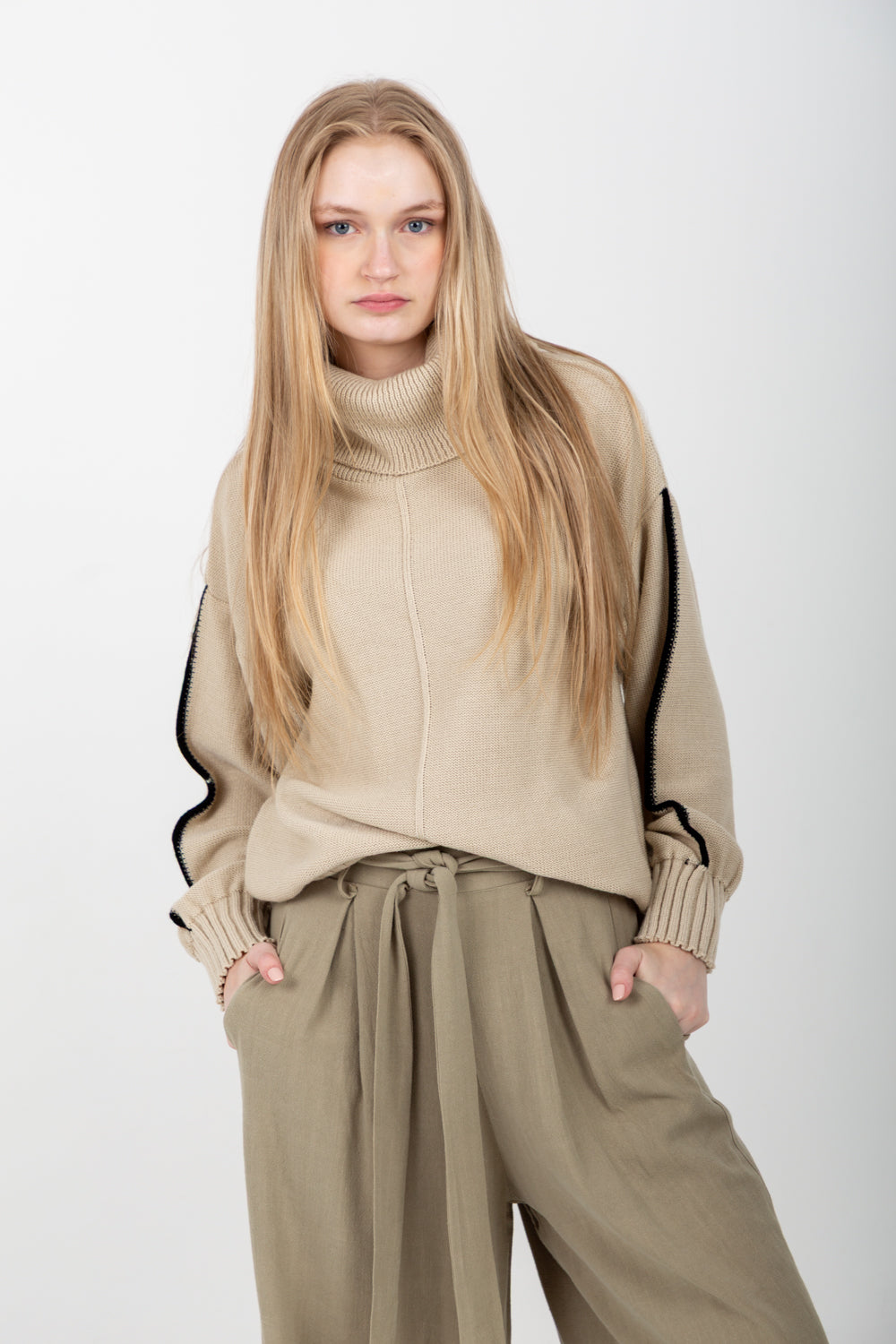 Louise Pants Dusty Green-PANTS-kindacollection-Kinda