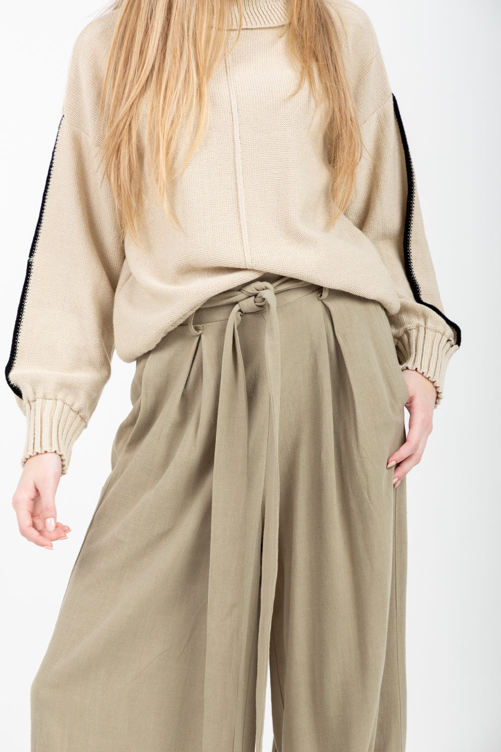 Louise Pants Dusty Green-PANTS-kindacollection-Kinda