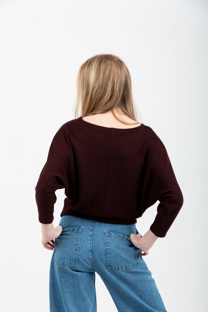 Boatneck Top Chocolate