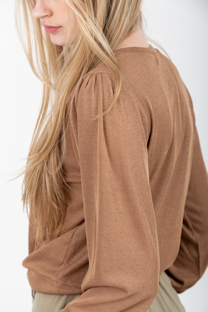 Zoe Top Camel