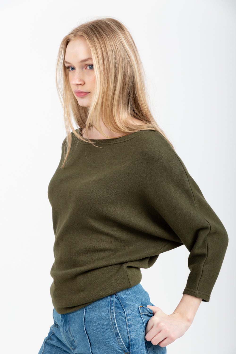 Boatneck Top Khaki