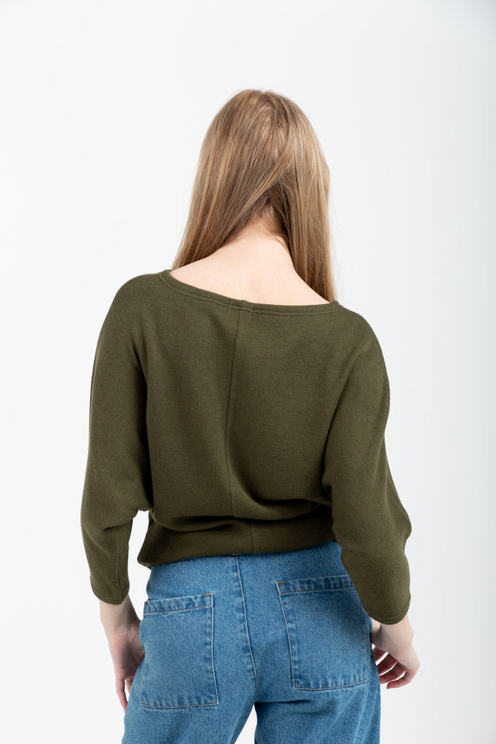 Boatneck Top Khaki