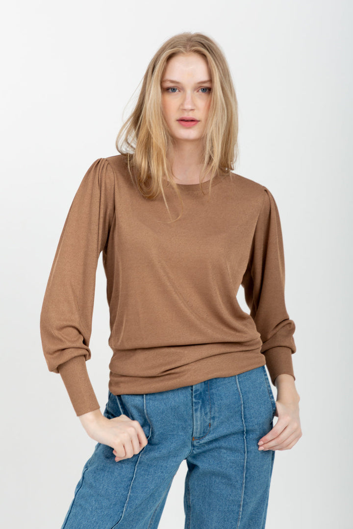 Zoe Top Camel