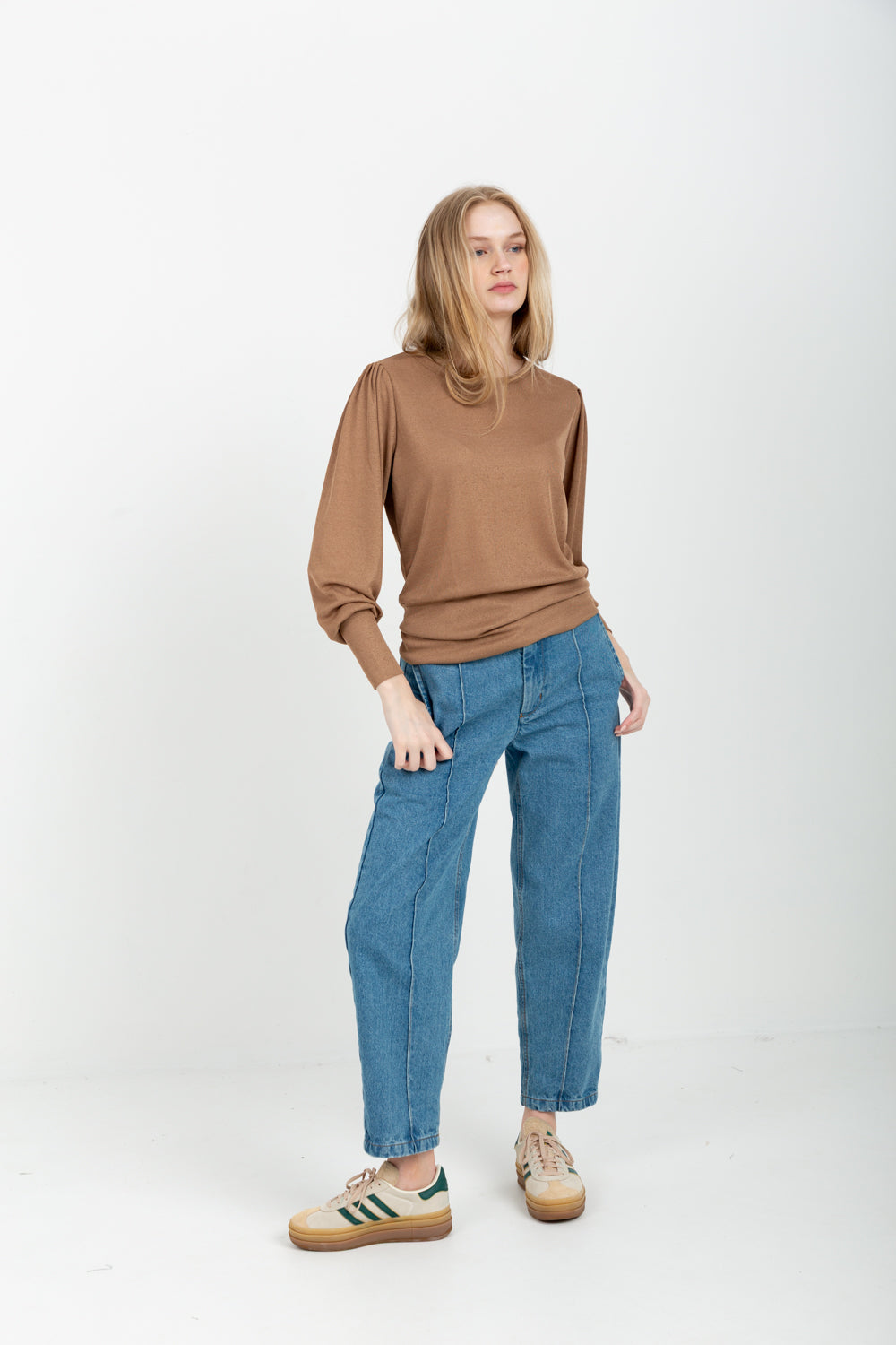 Zoe Top Camel