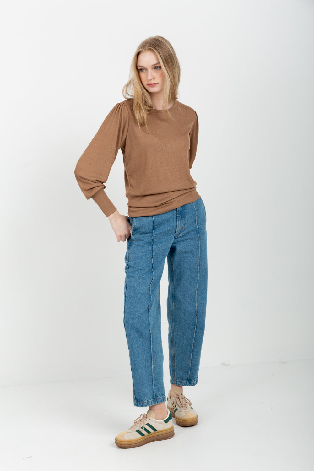 Zoe Top Camel