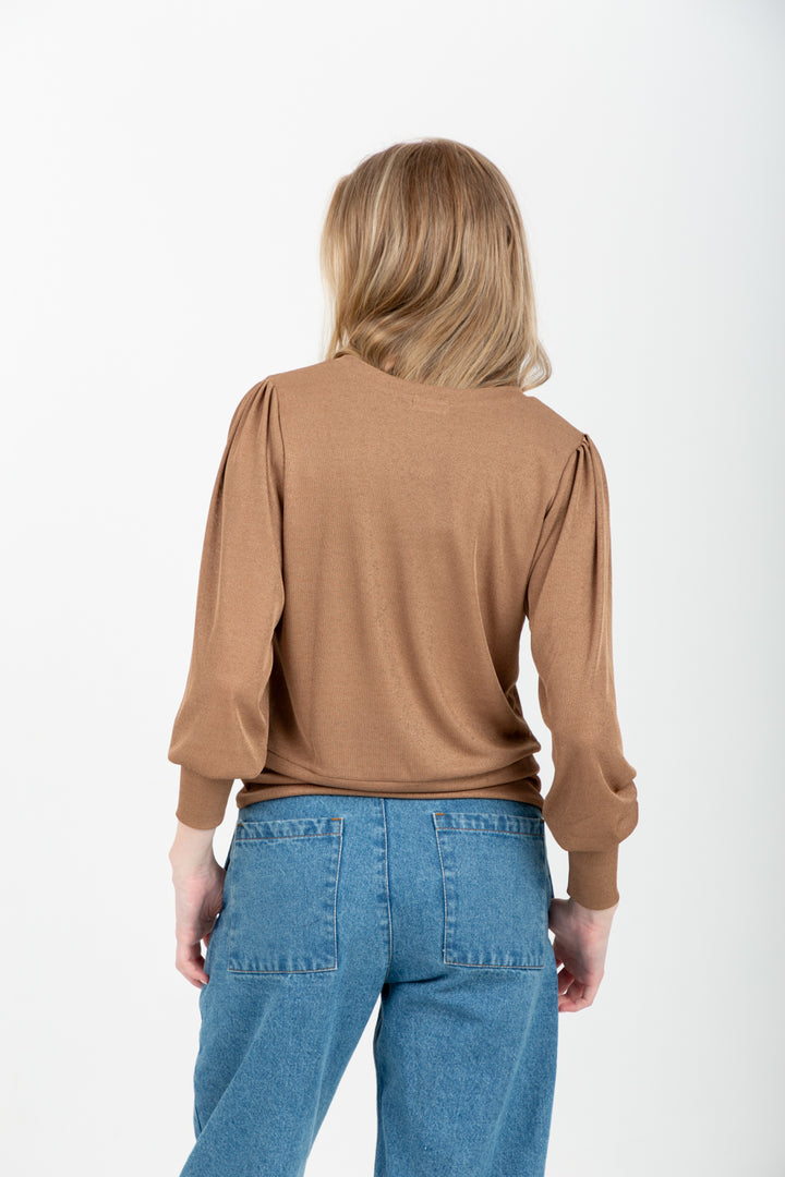 Zoe Top Camel