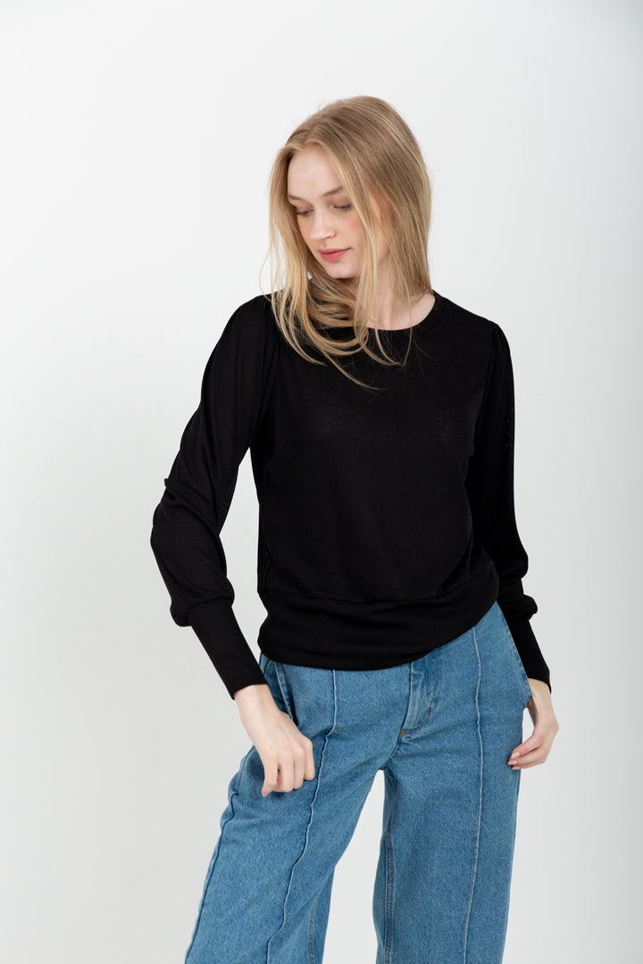 Zoe Top Black-TOPS-kindacollection-Kinda