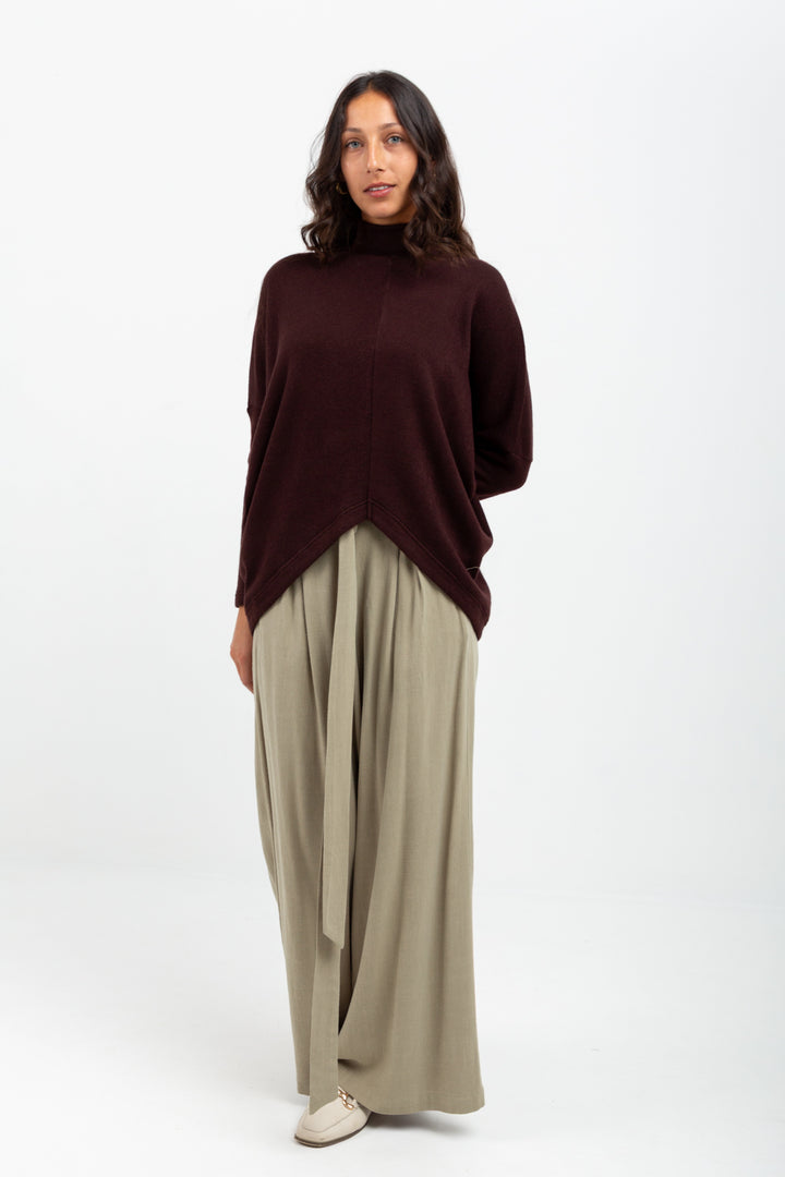 Louise Pants Dusty Green-PANTS-kindacollection-Kinda