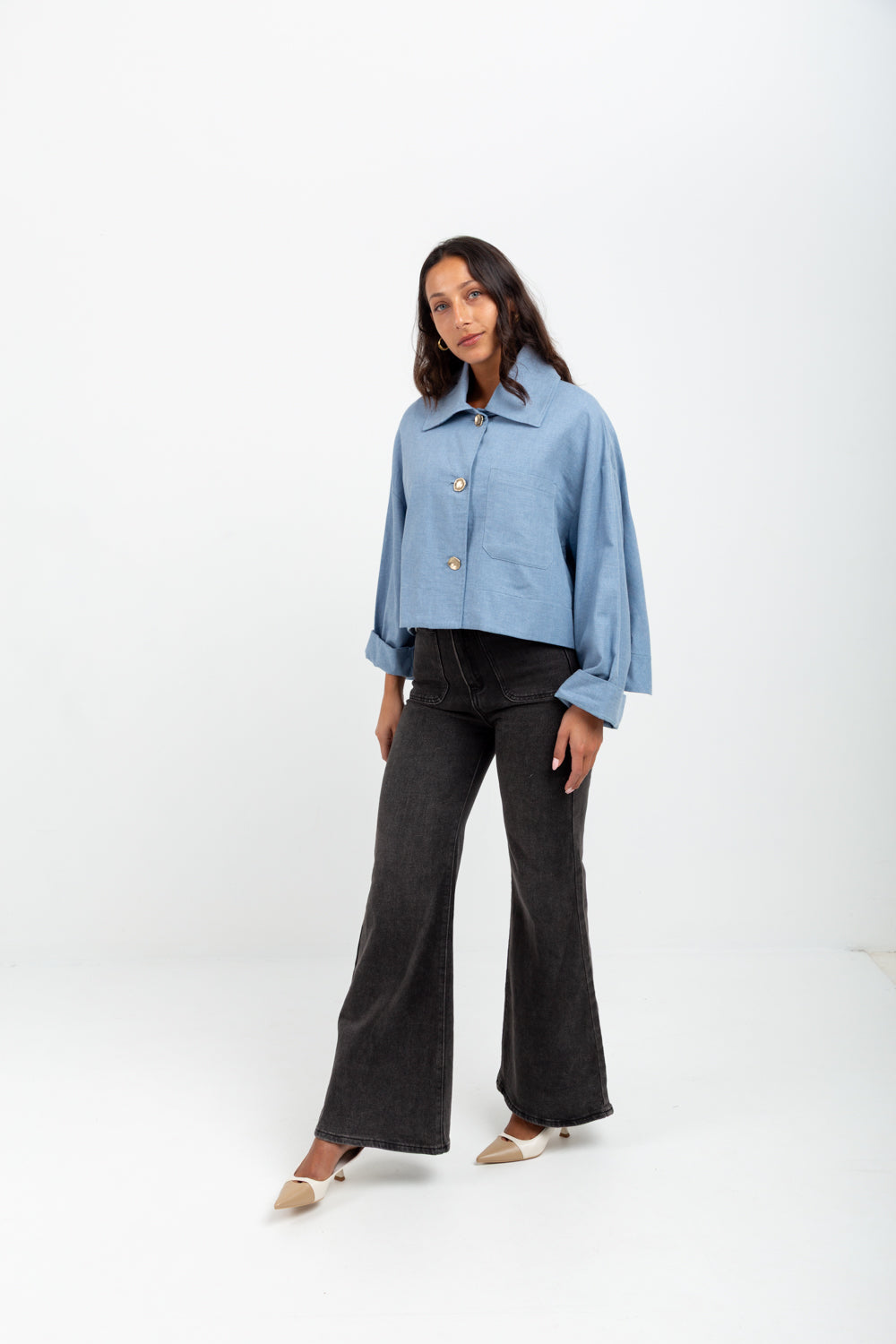Como Coat Denim Blue-JACKETS-kindacollection-Kinda