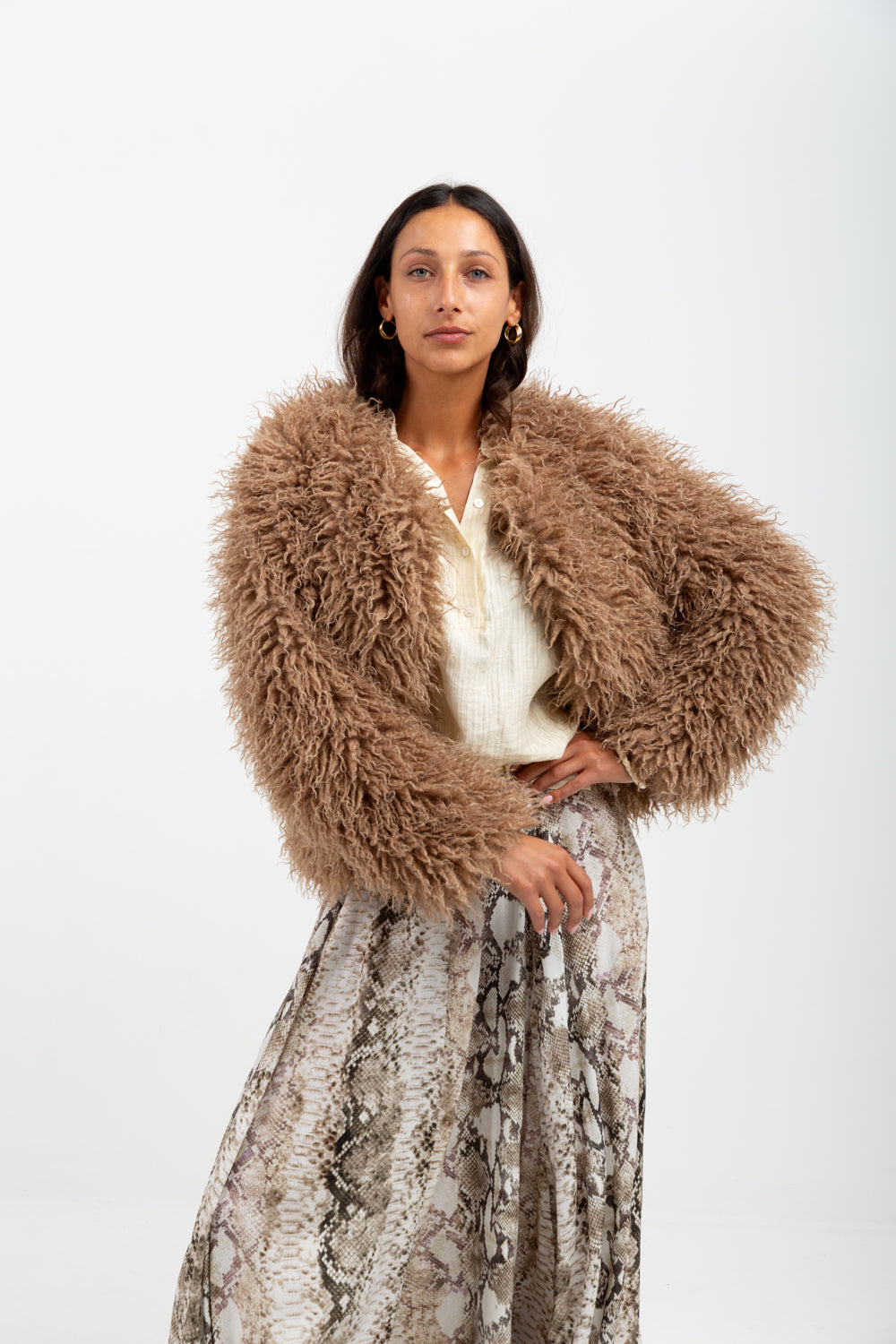 Farrah Coat Bone
