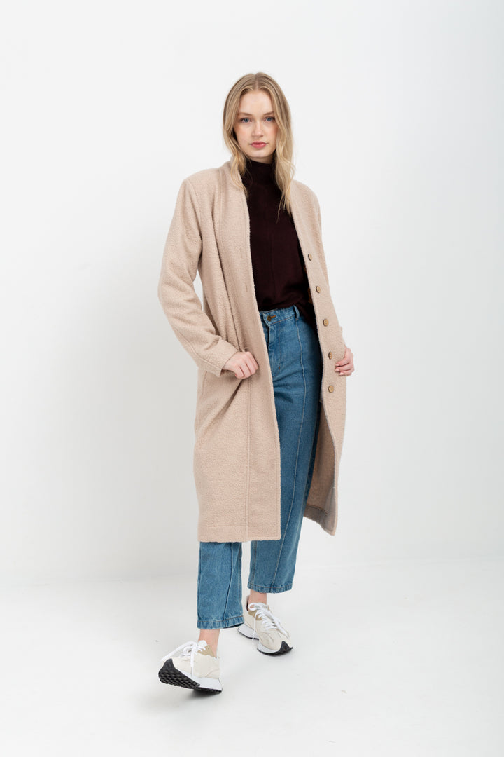 Kylie Coat Ivory-JACKETS-Kinda-Kinda