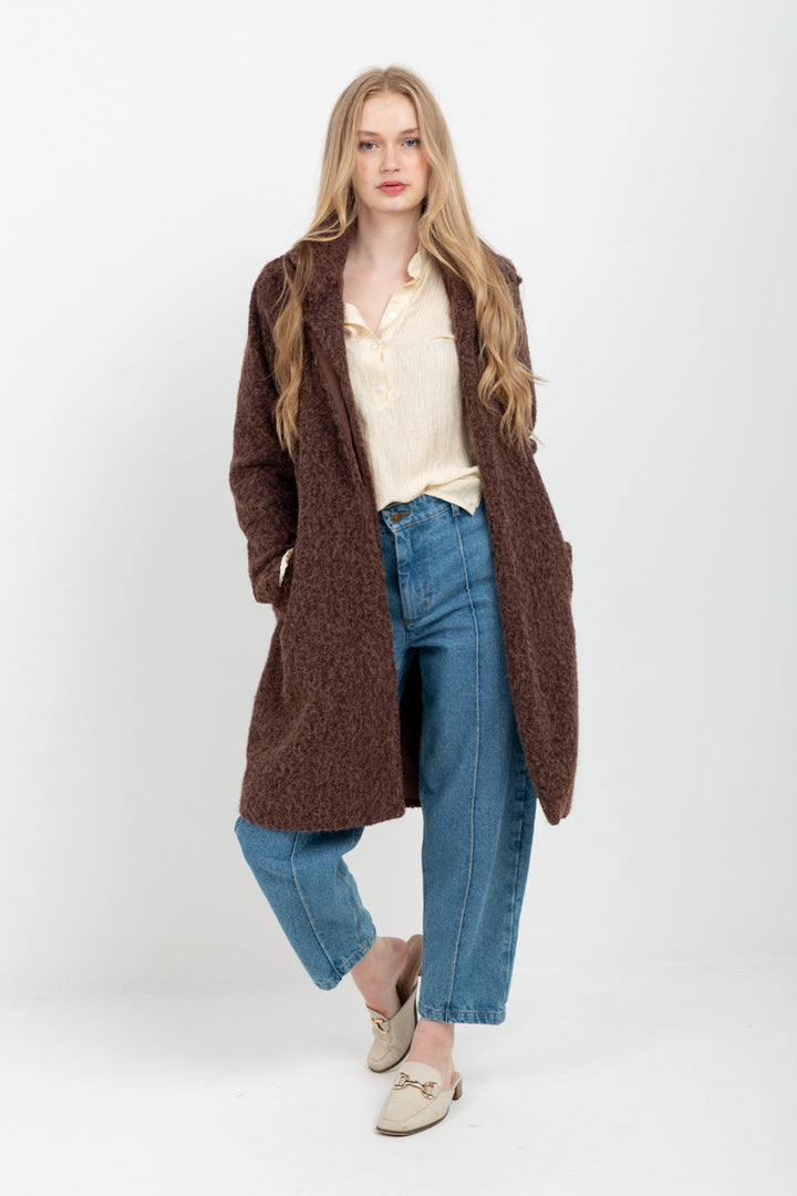 Chrissy Coat Brown Bear-JACKETS-kindacollection-Kinda