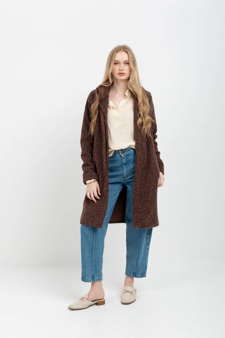 Chrissy Coat Brown Bear-JACKETS-kindacollection-Kinda