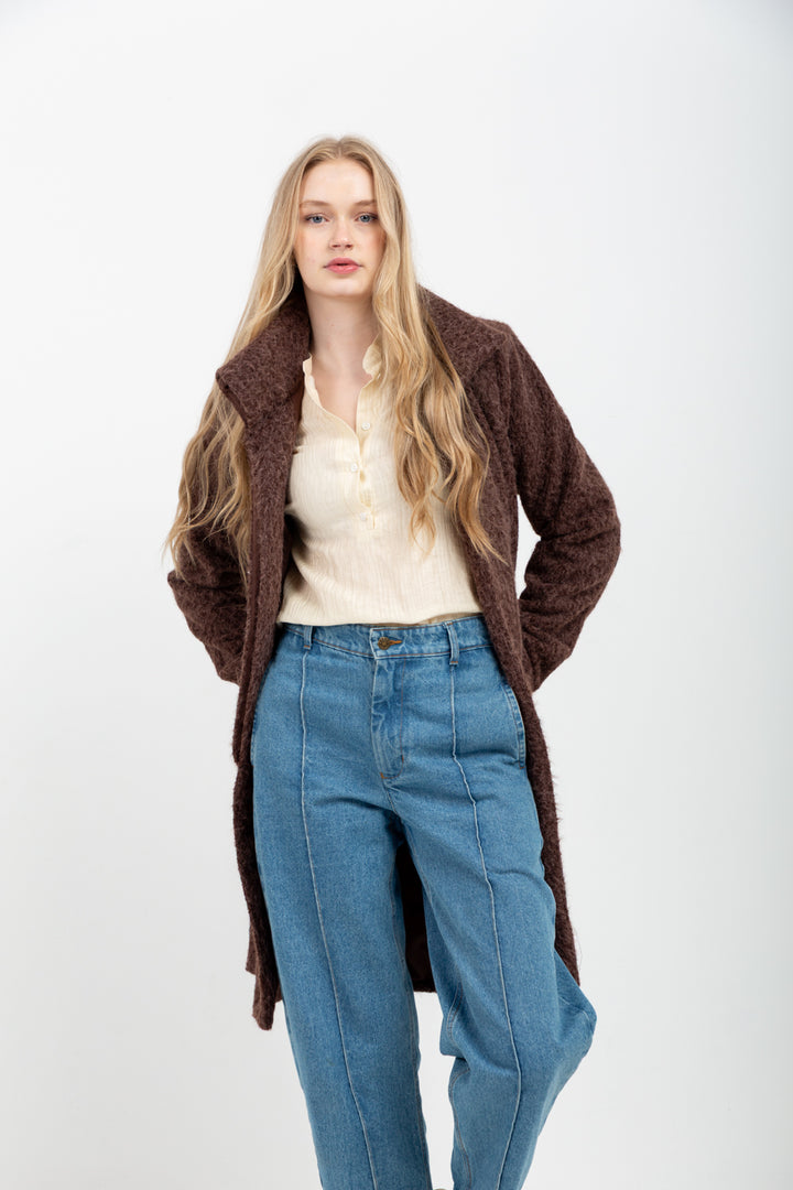 Chrissy Coat Brown Bear-JACKETS-kindacollection-Kinda