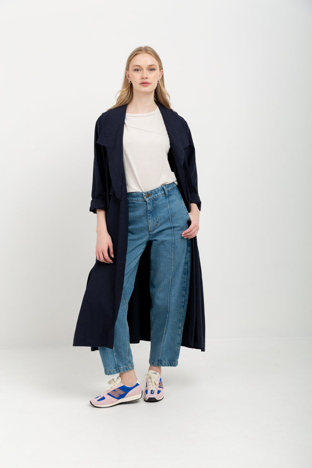 Denise Coat Navy-JACKETS-Kindacollection-Kinda