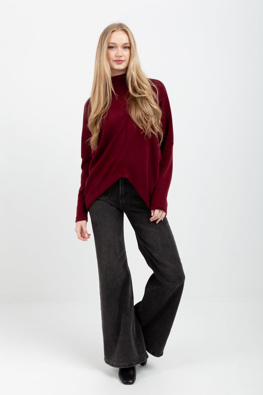 Demi Top Burgundy-TOPS-Kindacollection-Kinda
