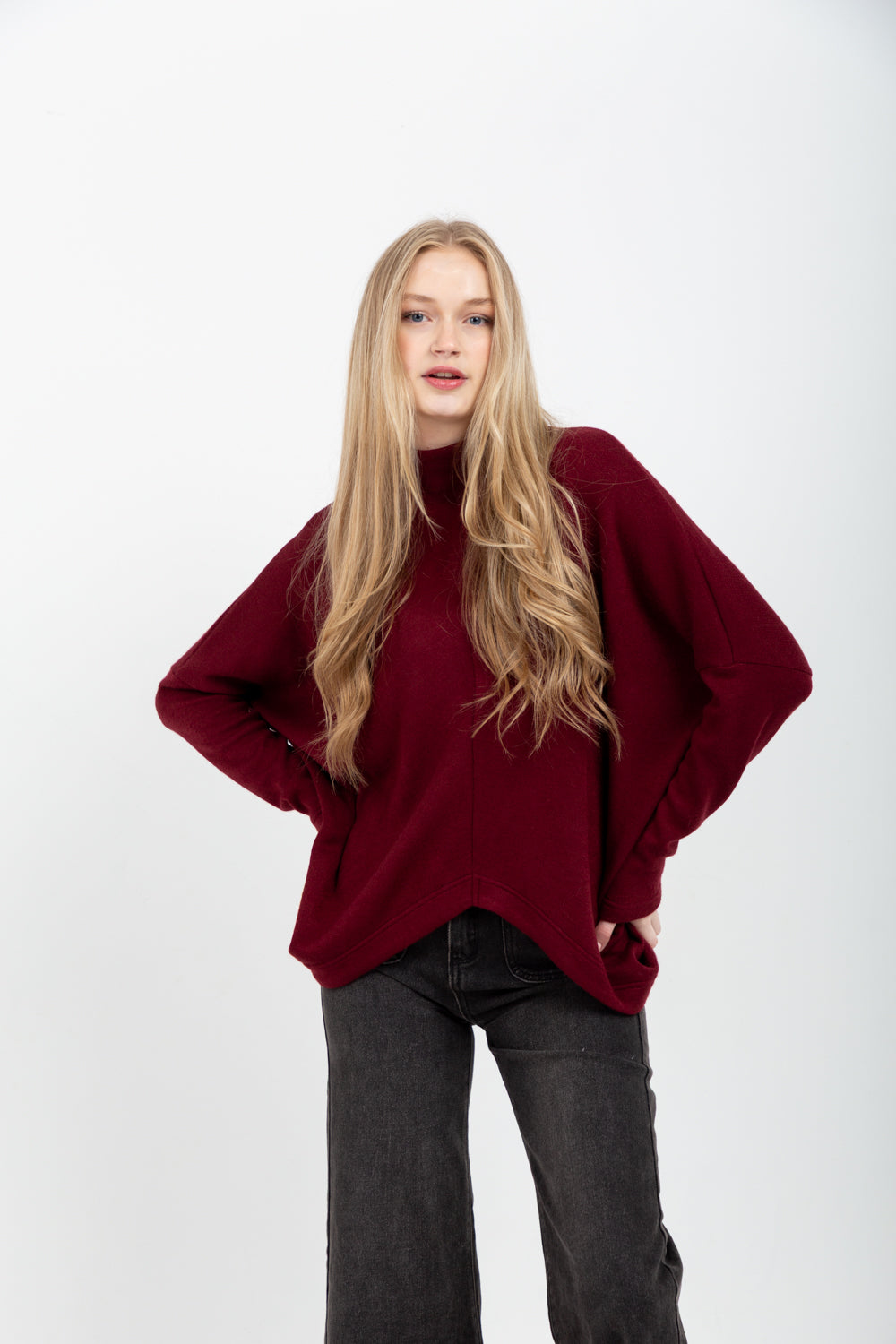 Demi Top Burgundy-TOPS-Kindacollection-Kinda